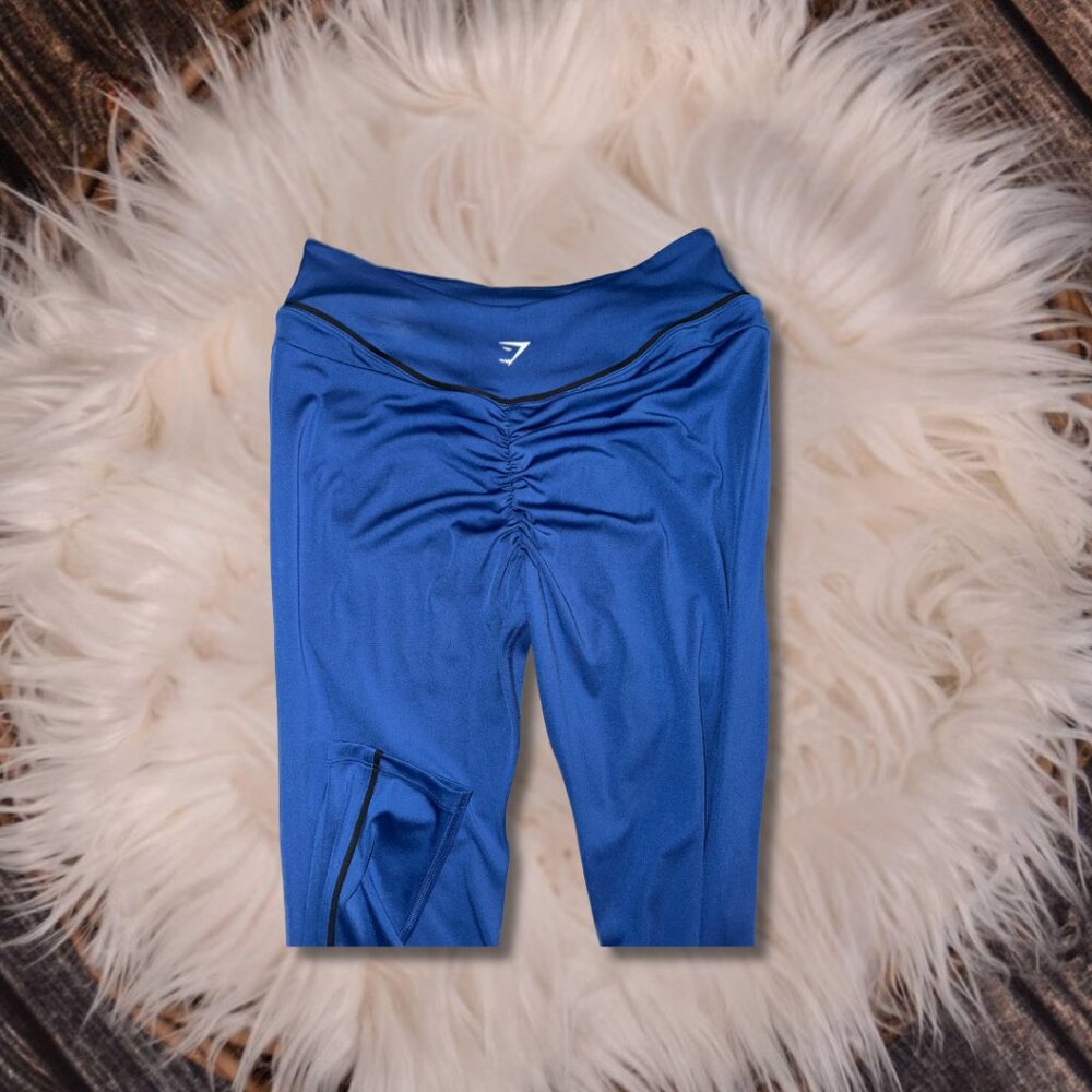 Gymshark Ruched Leggings - Royal Blue - L